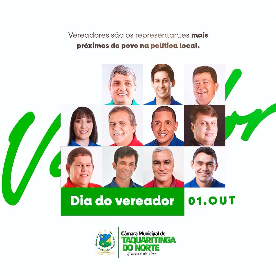 1 de outubro - Dia do Vereador