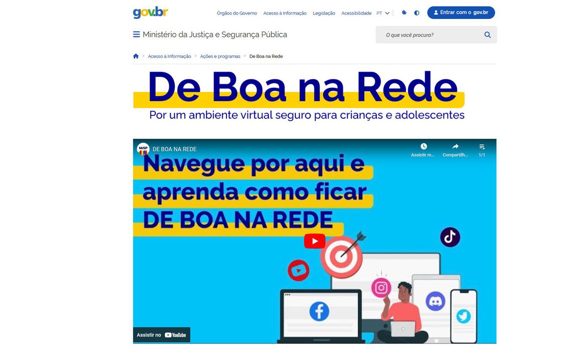 Governo cria site com dicas sobre como proteger crianças nas redes